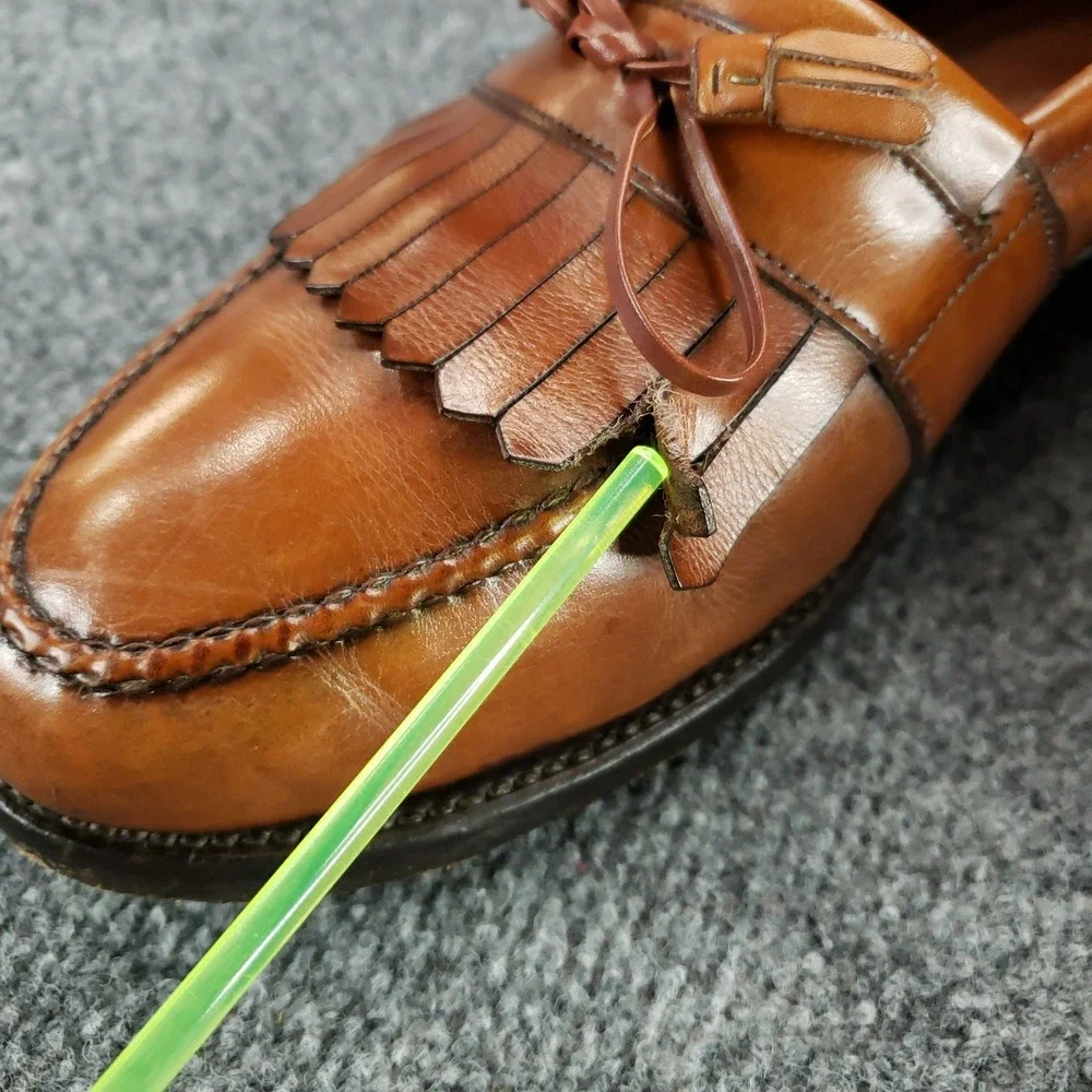 Allen Edmonds Chelsea Loafer Mens‎ Size 11 D  Chestnut Brown Kiltie Tassel Z